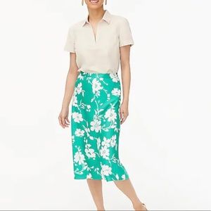 J crew green skirt